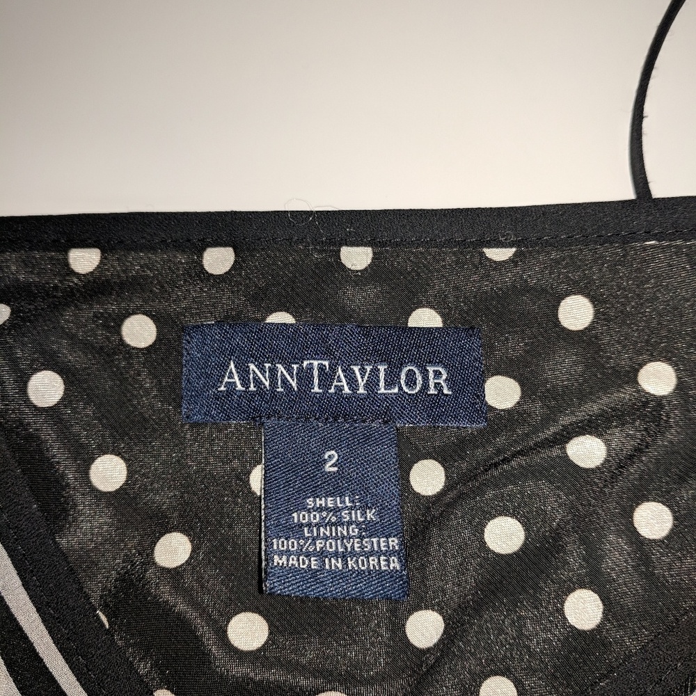 Ann Taylor | silk | Organza striped | size 2 | 💃 - Picture 5 of 8